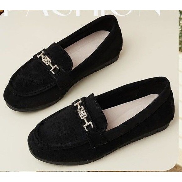 DeYashopin Women's Loafer Shoes Slip On Work Shoes Comfort Walking Flats Size 9 - Picture 15 of 16